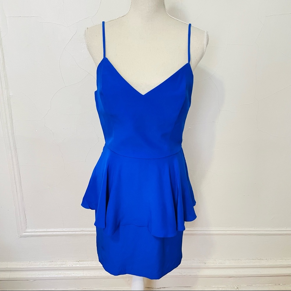 Amanda Uprichard size M silk peplum dress